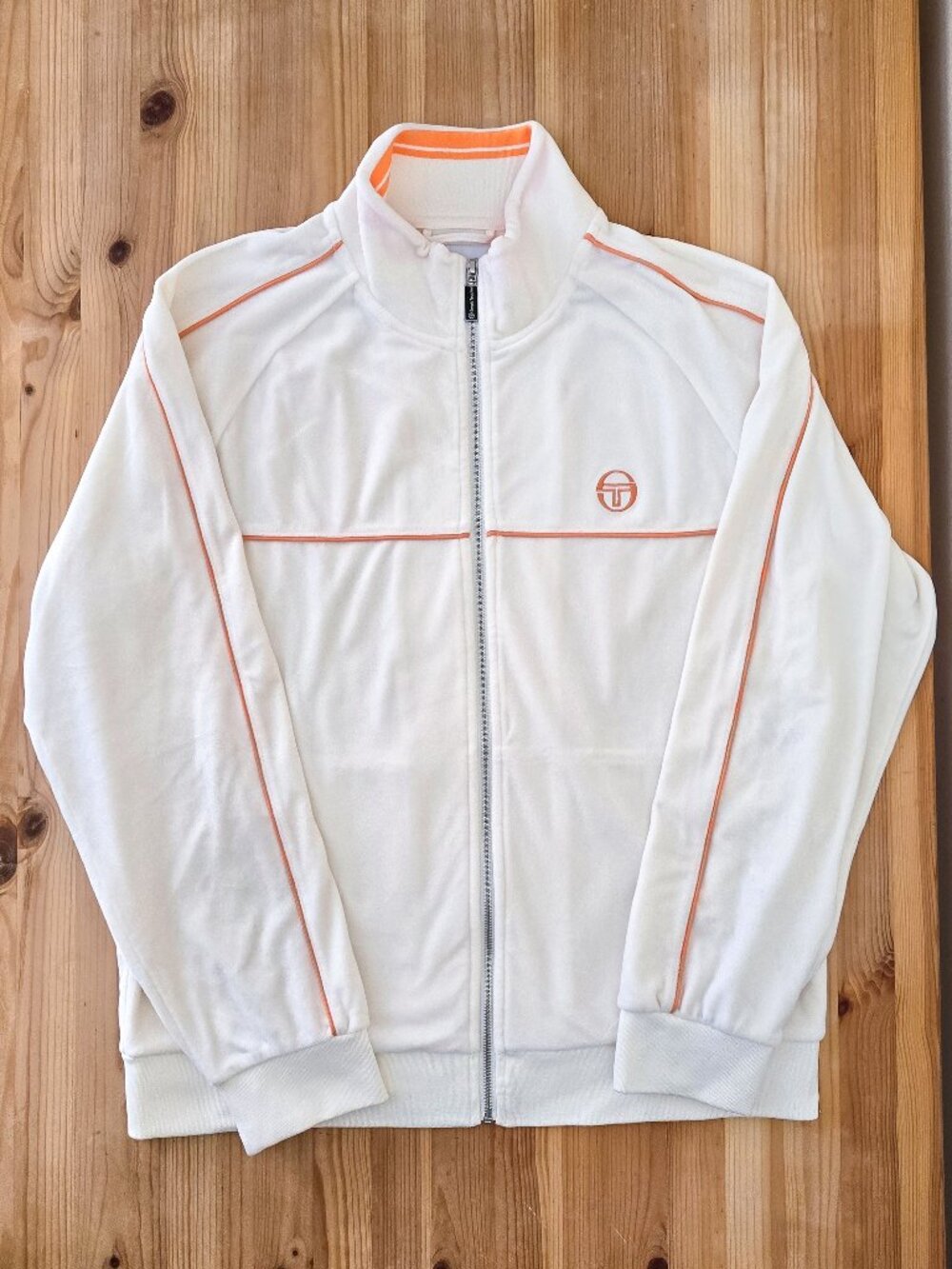 Sergio Tacchini Lioni Velour Track Jacket – Archivio – Gardenia - L